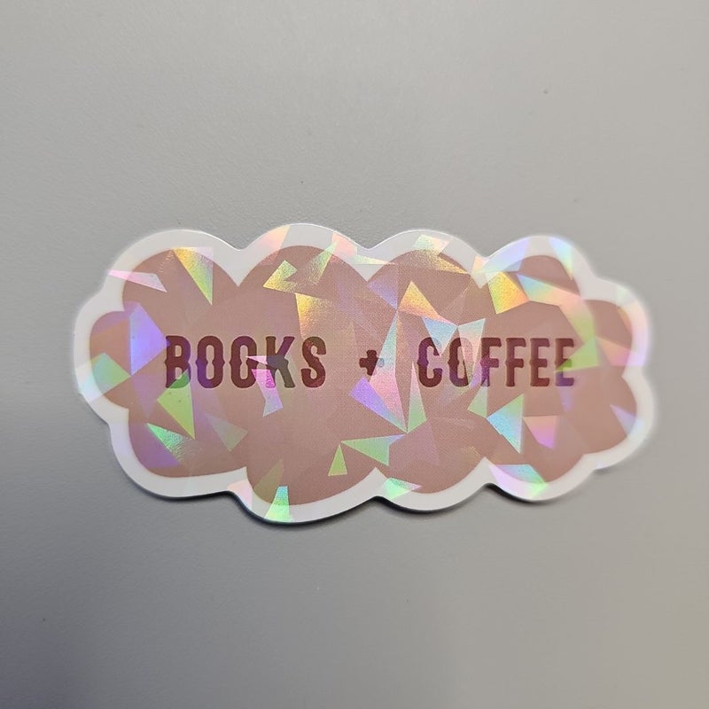 Coffee & Books Holographic Sticker Bundle