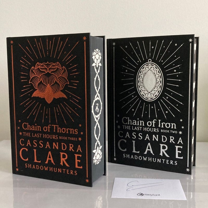 Chain of Thorns & Chain of Iron ~ Fairyloot Exclusive Editions ~ SIGNED Bookplate