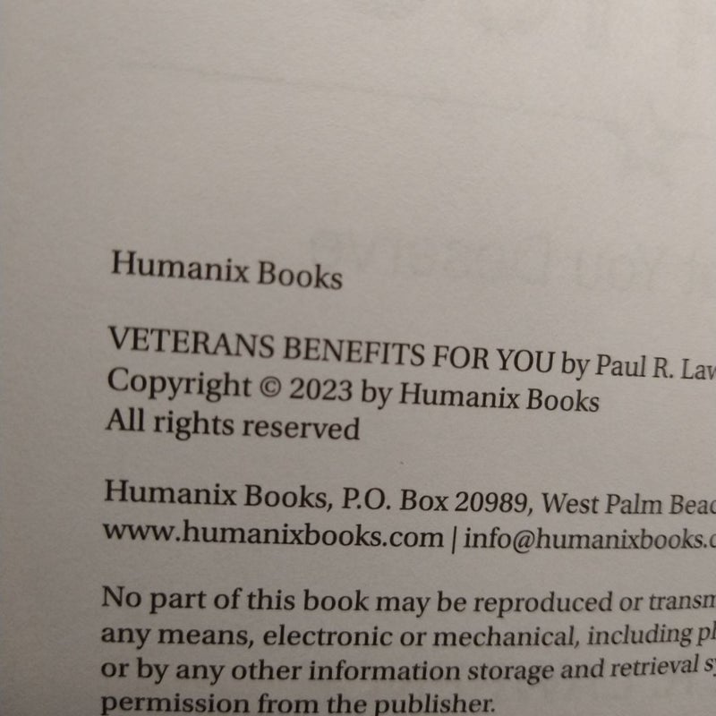 Veterans Benefits for You