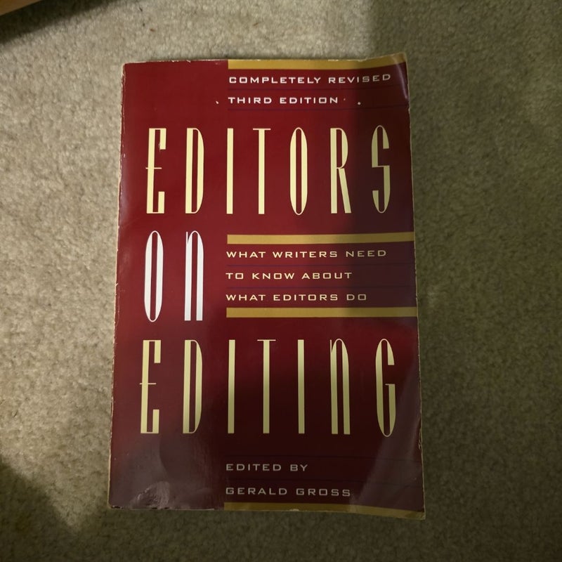 Editors on Editing