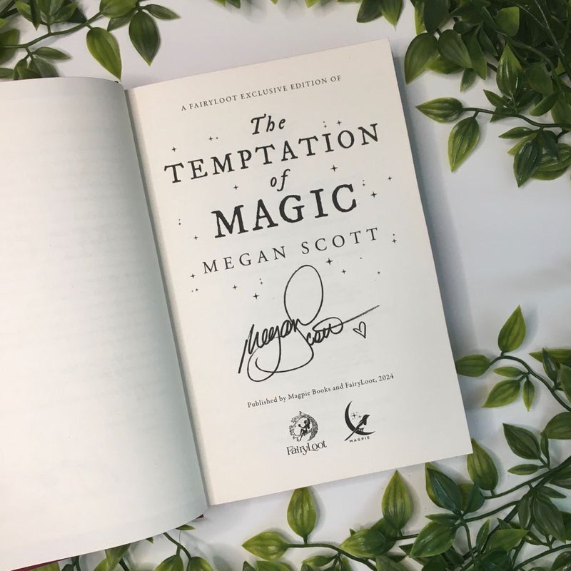 The Temptation of Magic FairyLoot Exclusive SIGNED by author