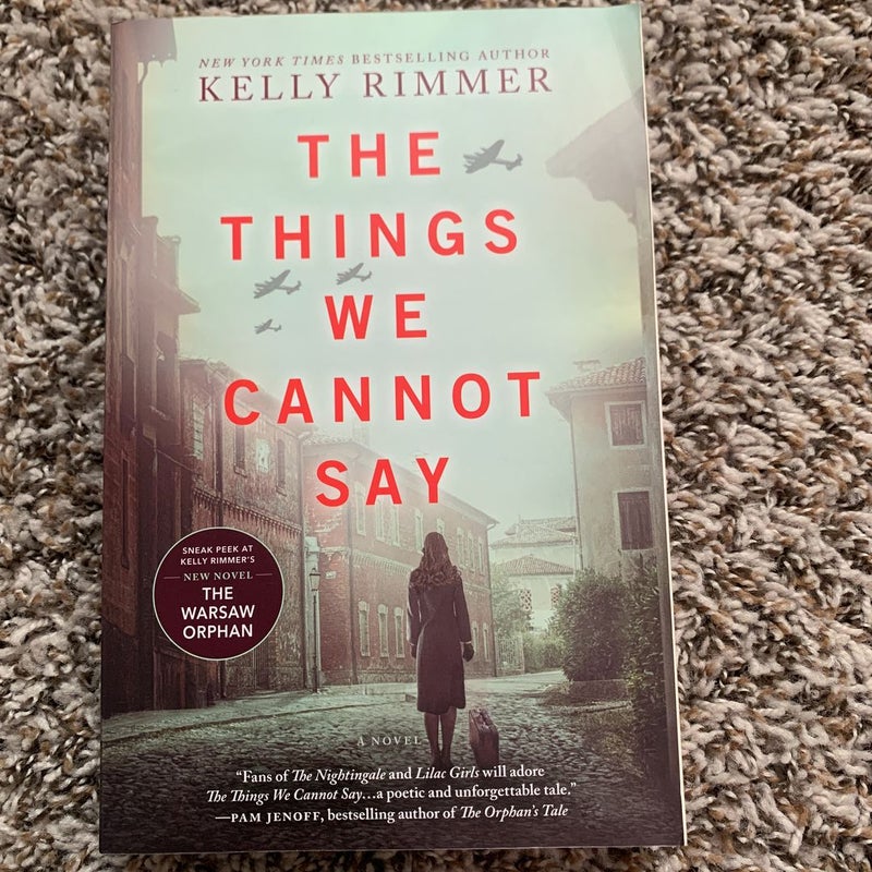 The Things We Cannot Say by Rimmer, Kelly