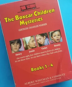 VINTAGE THE BOXCAR CHILDREN MYSTERY BOOKS BOXED SET #1-4 NEW EXCEPT FOR BOOK #1