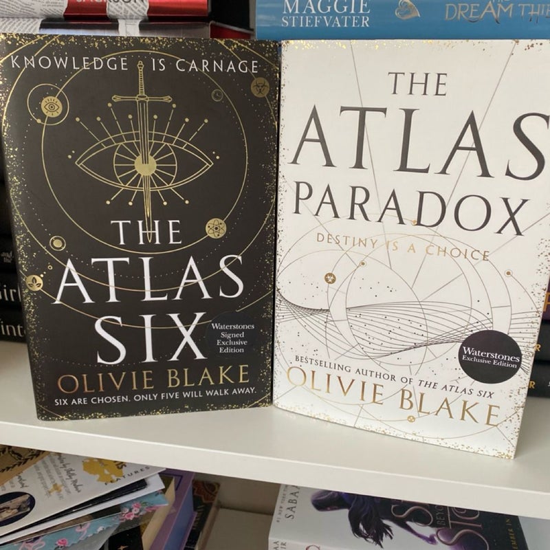 SIGNED Waterstones edition of Atlas Six and Atlas Paradox 