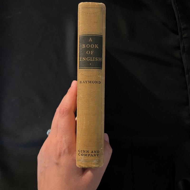 A Book of English (Vintage 1936)