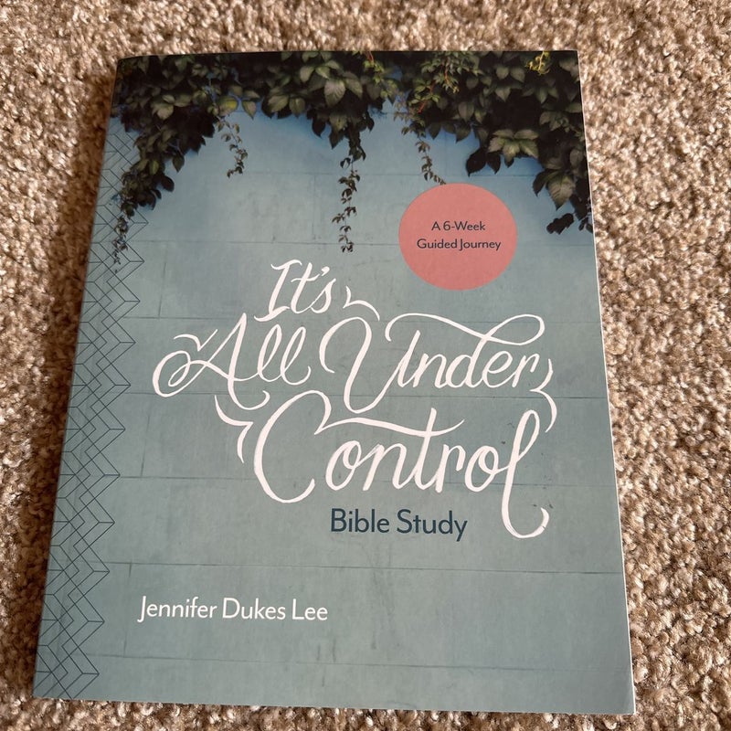 It's All Under Control - Jennifer Dukes Lee