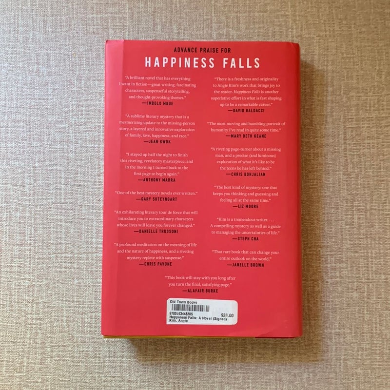 Happiness Falls (signed by author)