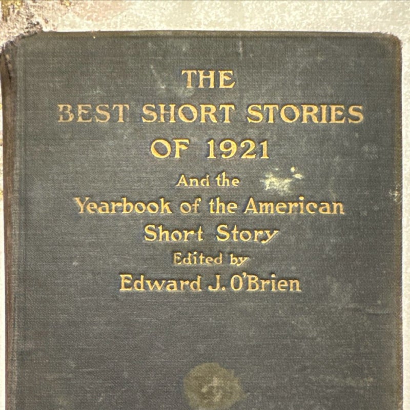 The Best Short Stories of 1921 Yearbook American Short Story