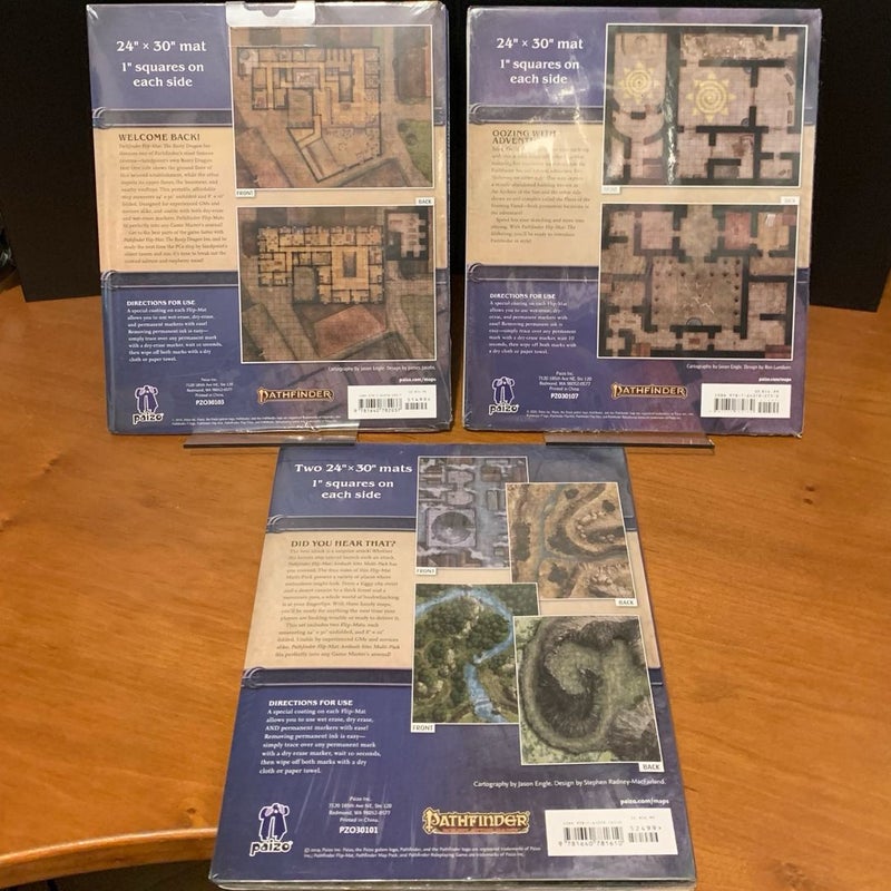 Pathfinder Flip-Mat Lot The Rusty Dragon Inn, Slithering, Ambush Sites Mult-Pack