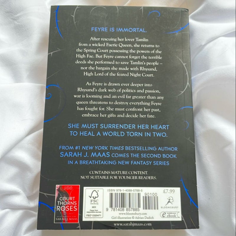 A Court of Mist and Fury original UK paperback OOP