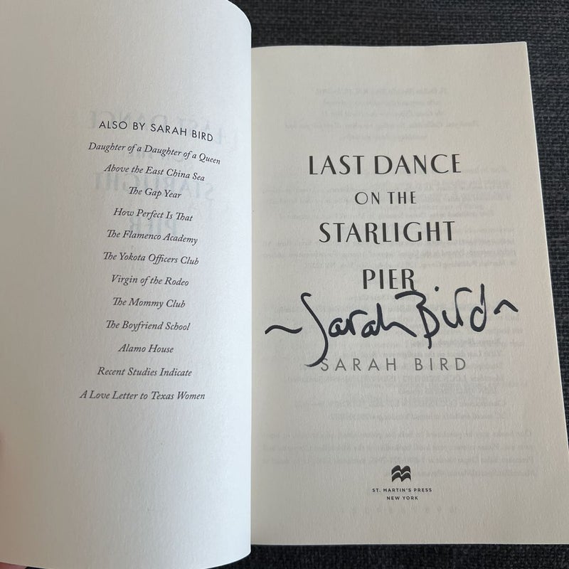 Last Dance on the Starlight Pier SIGNED COPY
