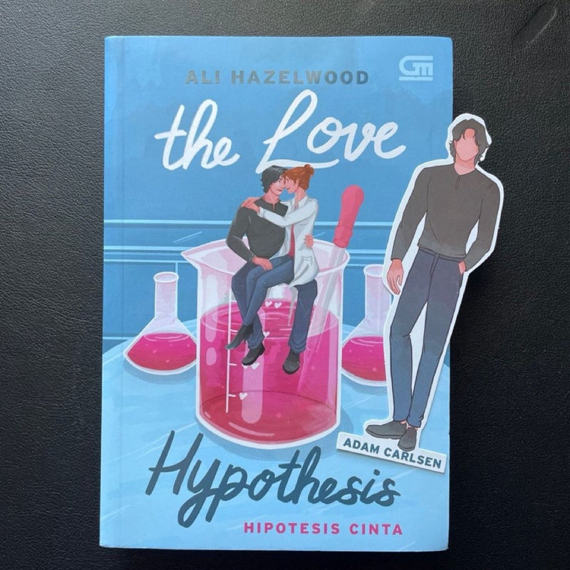 The Love Hypothesis Indonesian edition with matching bookmark