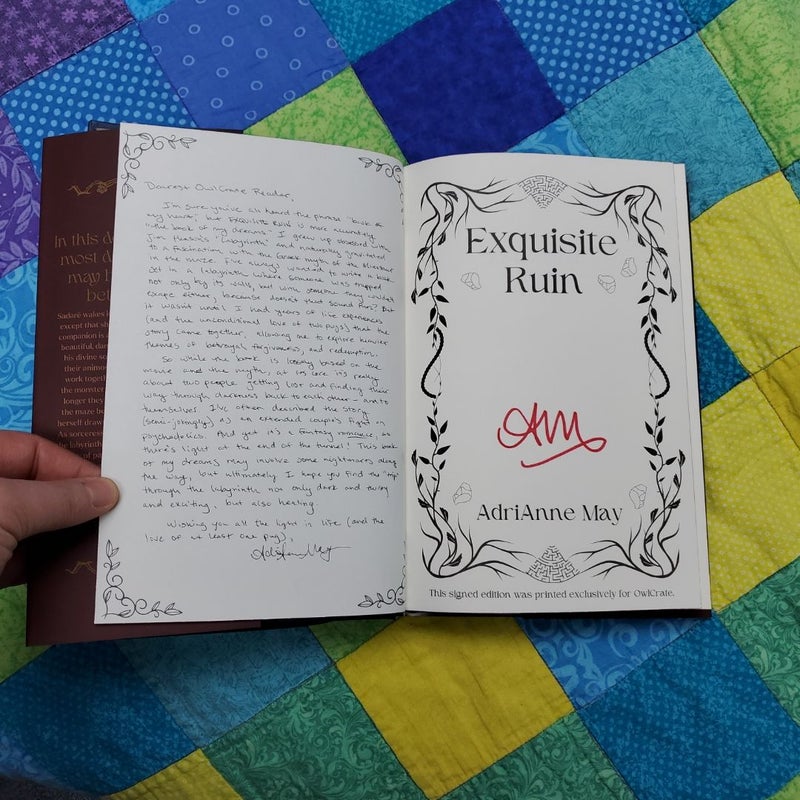 Exquisite Ruin - Signed OwlCrate 