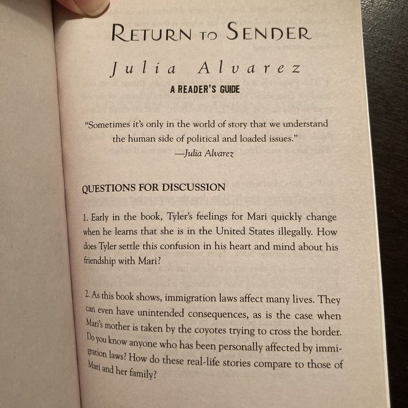 Return to Sender