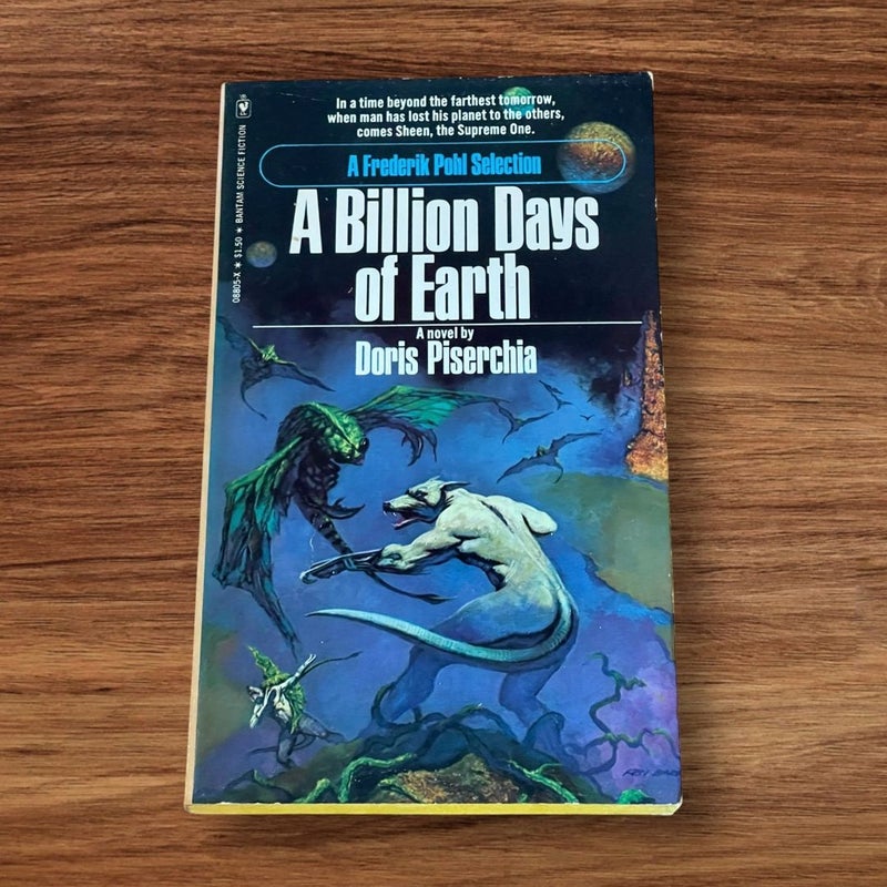 A Billion Days of Earth 1976 Vintage Paperback 