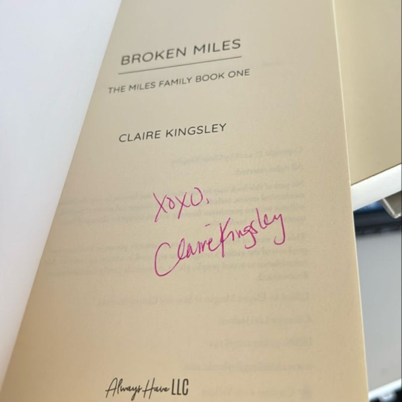 Broken Miles ( signed) 