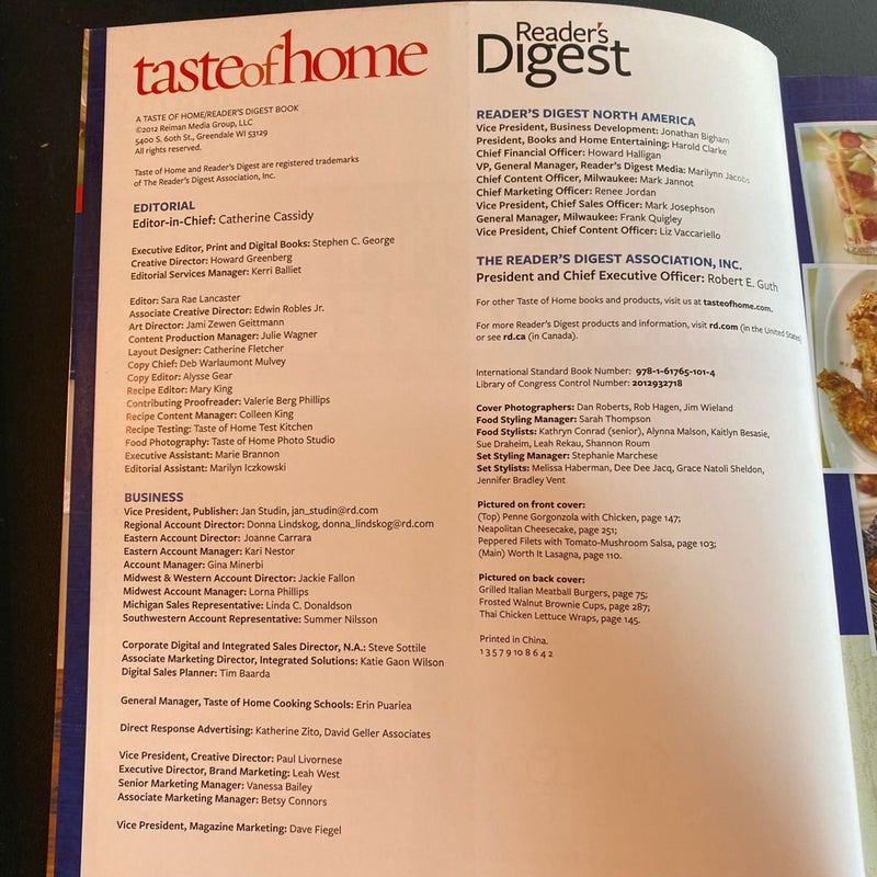 Taste of Home Winning Recipes, All-New Edition