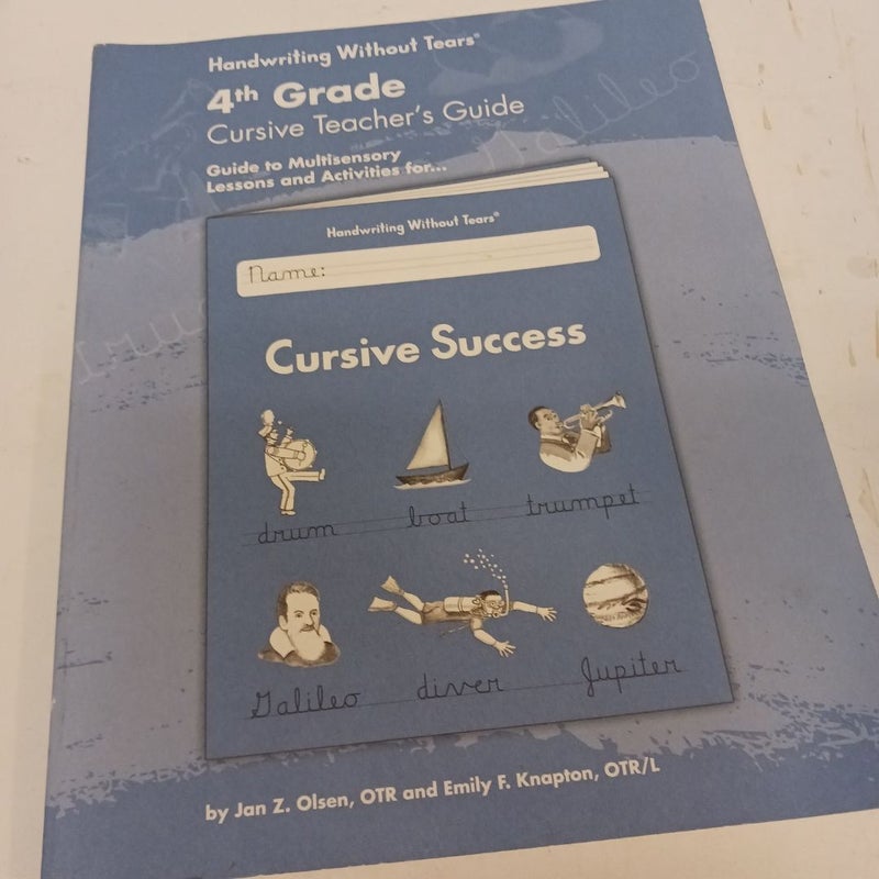 4th Grade Cursive Teacher's Guide