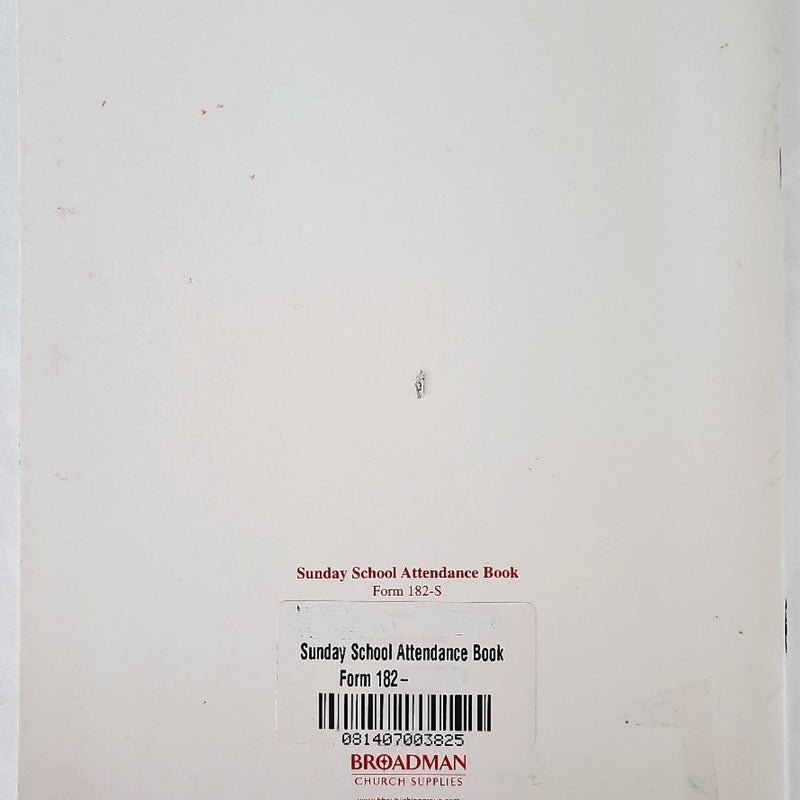 Sunday School Attendance Book 182-S