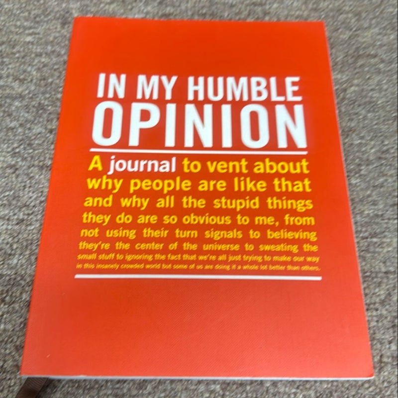 Knock Knock in My Humble Opinion Inner Truth Journal