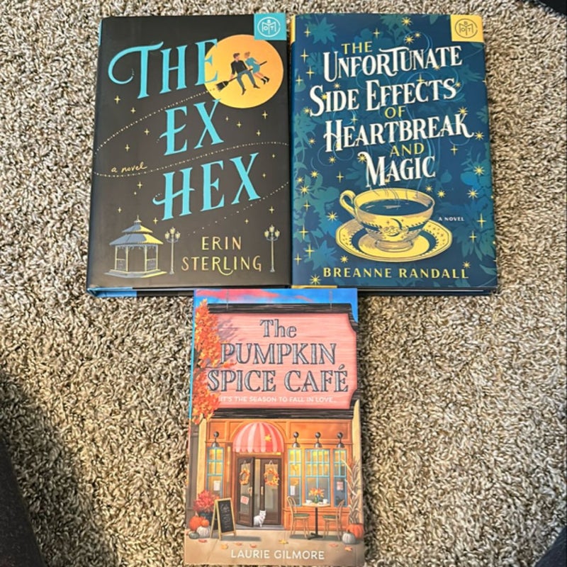 Fall bundle: The Pumpkin Spice Café/The Ex Hex/The Unfortunate Side Effects of Heartbreak and Magic