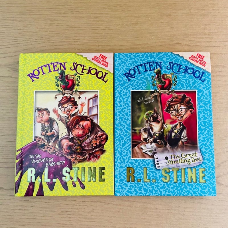 Rotten School Bundle-Lot of 4; The Big Blueberry Barf-Off, The Great Smelling Bee, The Good the Bad the Very Slimy, Lose Team Lose 