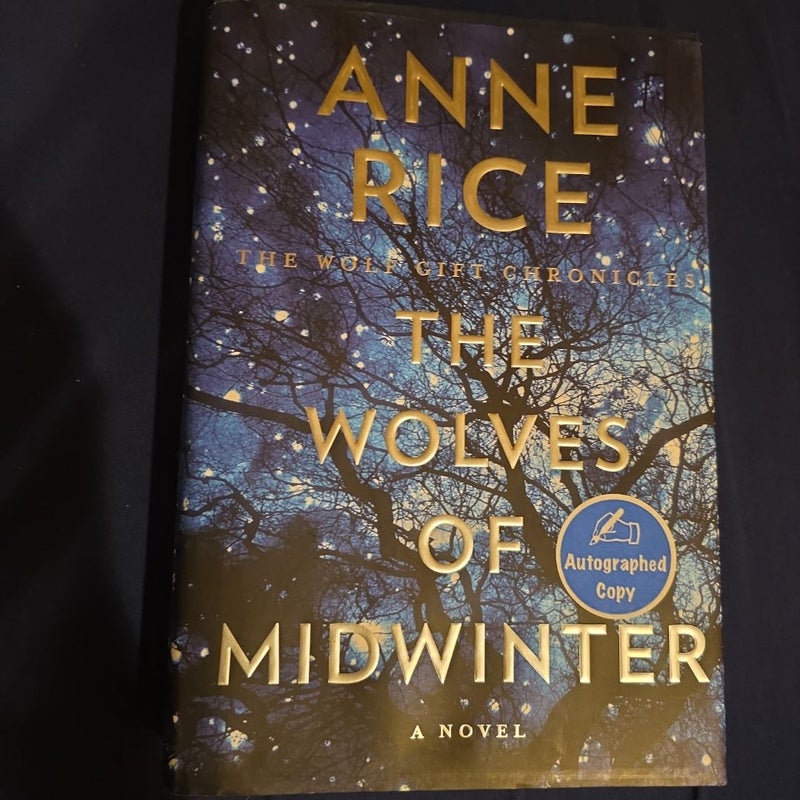 Signed Anne Rice The Wolves of Midwinter