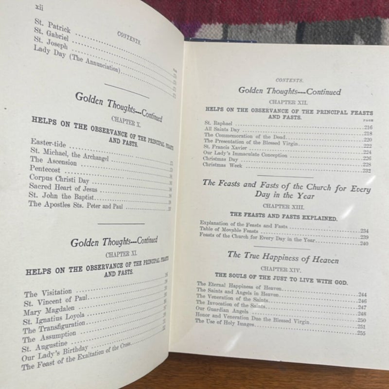 The Manual of the Holy Catholic Church - Second Part: Light From the Altar (1906, signed by Archbishop of Chicago, James Edward) 