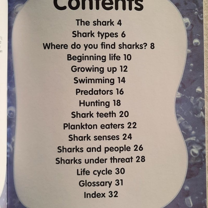 Animal Lives: Sharks by QEB/Teacher Created Resources (New, 2006, PBk, 32 pgs)