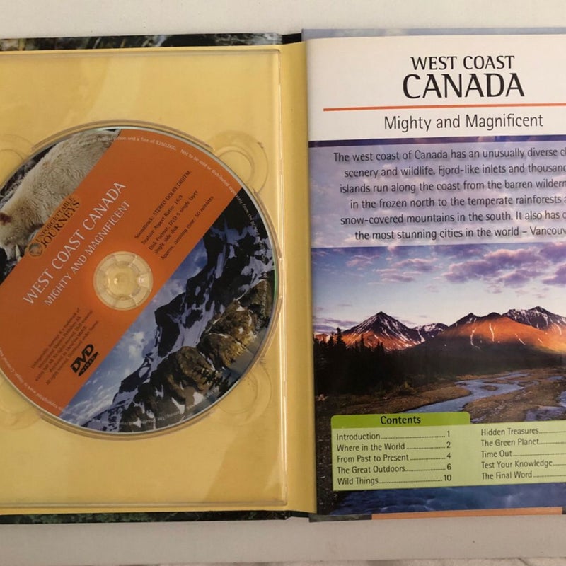 UNFORGETTABLE JOURNEYS  West Coast Canada Mighty and Magnificent  DVD and Booklet