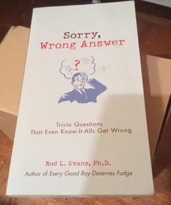 Sorry, Wrong Answer