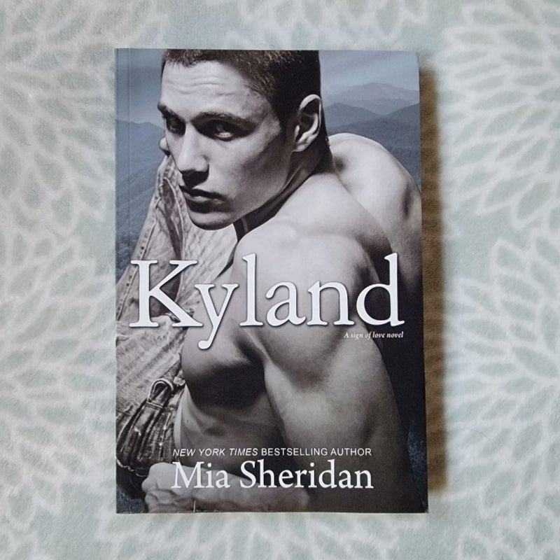 Kyland By Mia Sheridan Book Novel Signed Original OOP Rare Retired Romance Dark