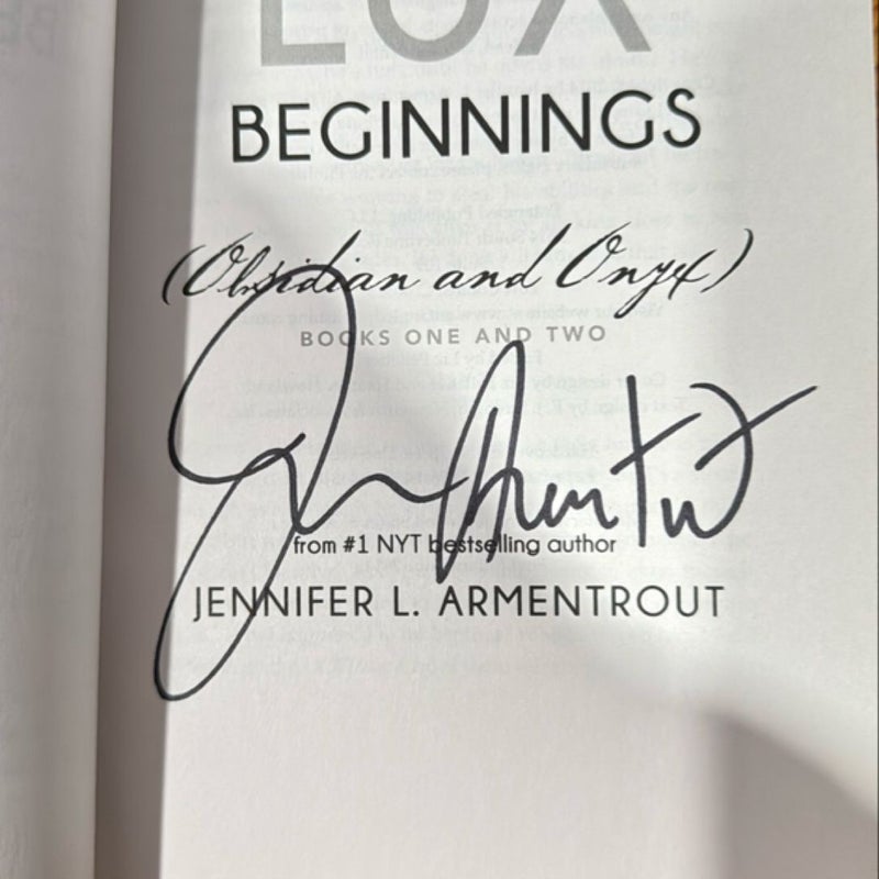 Lux - Beginnings - SIGNED