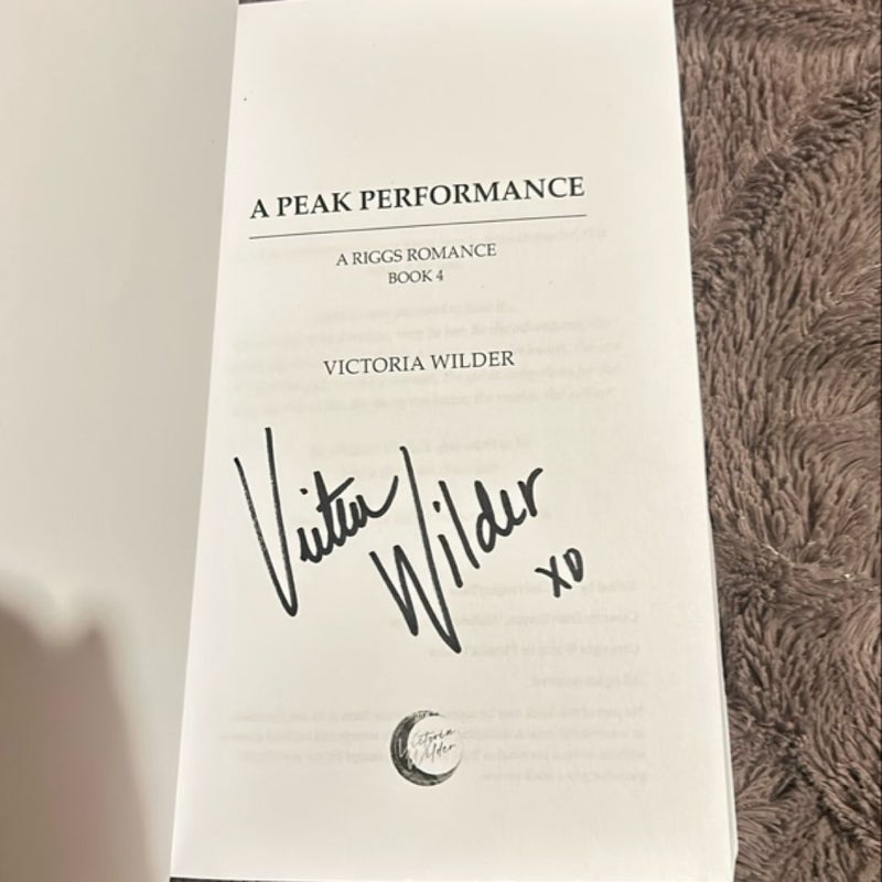 A Peak Performance *Signed*