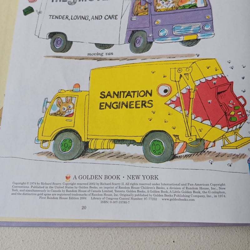 Richard Scarry's Cars and Trucks and Things That Go - Printed 2002 