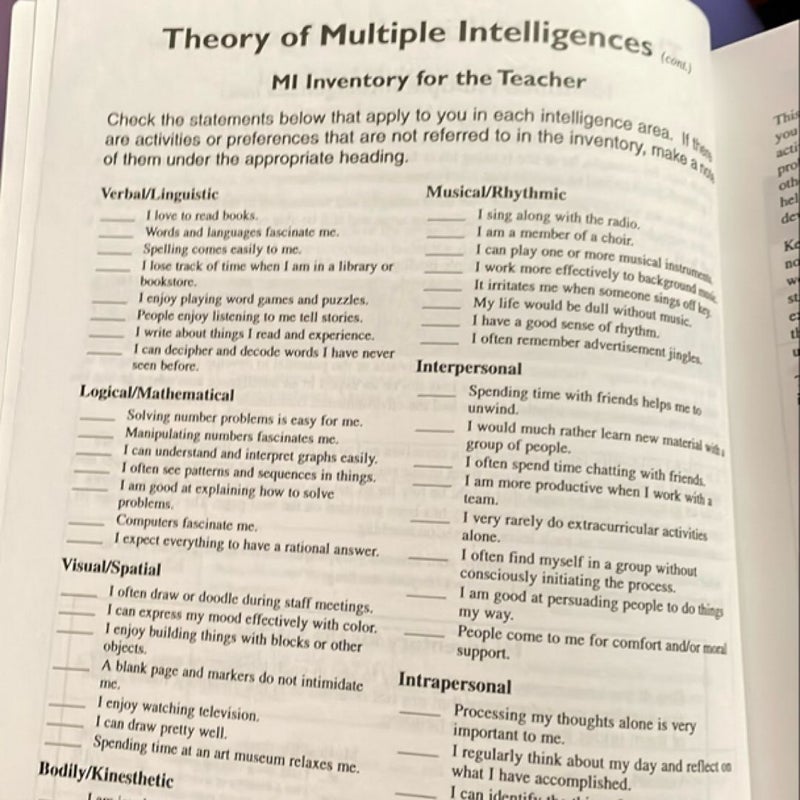 Multiple Intelligences Activities