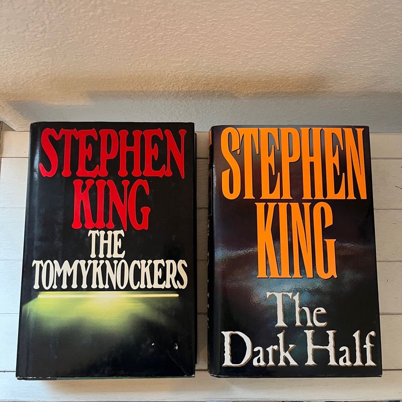 The Tommyknockers (First Edition) and The Dark Half (First Edition)