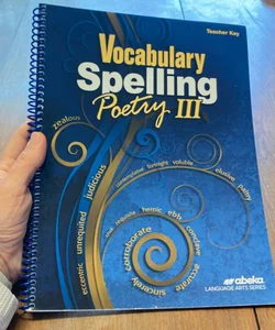 Vocabulary spelling poetry III