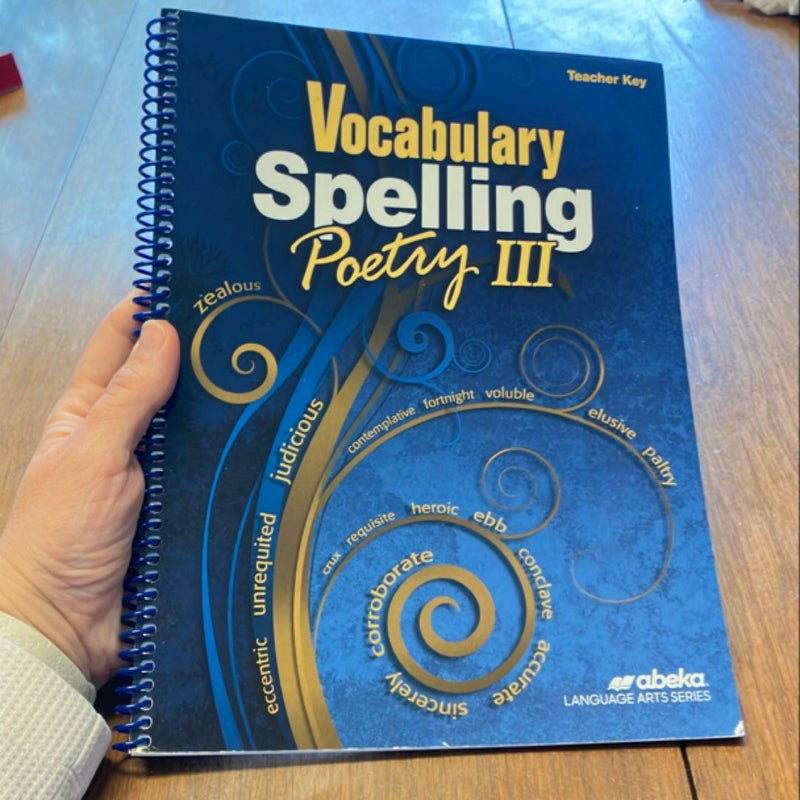 Vocabulary spelling poetry III