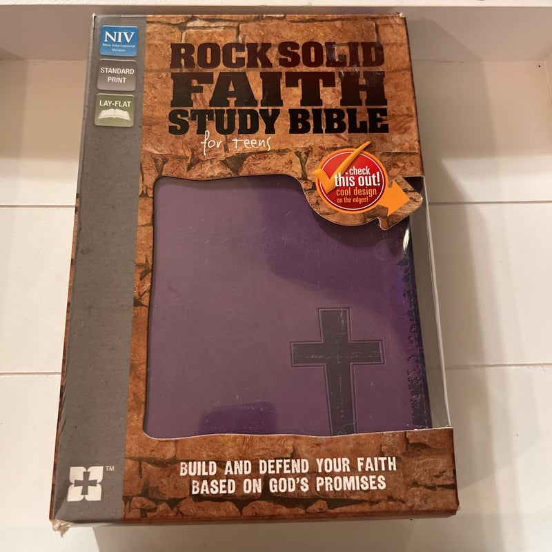 Rock Solid Faith Study Bible for Teens