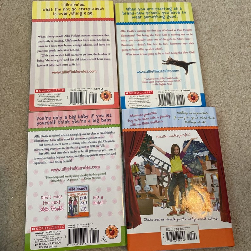 Allie Finkle’s Rules for Girls books 1-4