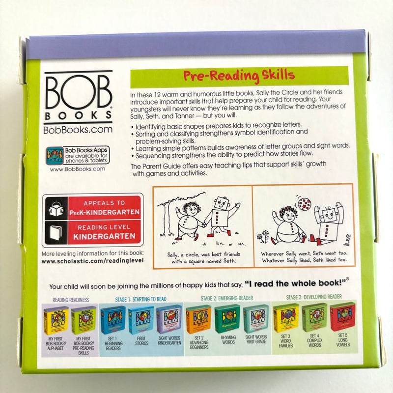 My First Bob Books - Pre-Reading Skills Box Set | Phonics, Ages 3 and up, Pre-K (Reading Readiness)