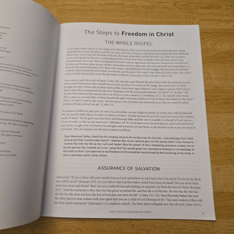 The Steps to Freedom in Christ by Neil T. Anderson