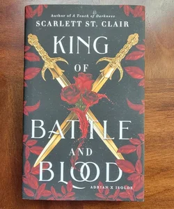 SIGNED King of Battle & Blood by Scarlett St Clair Hardcover Novel Book Romance