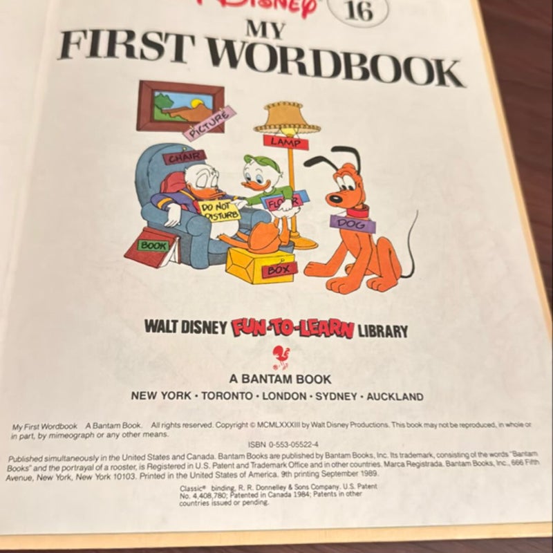 Disney’s My First Wordbook