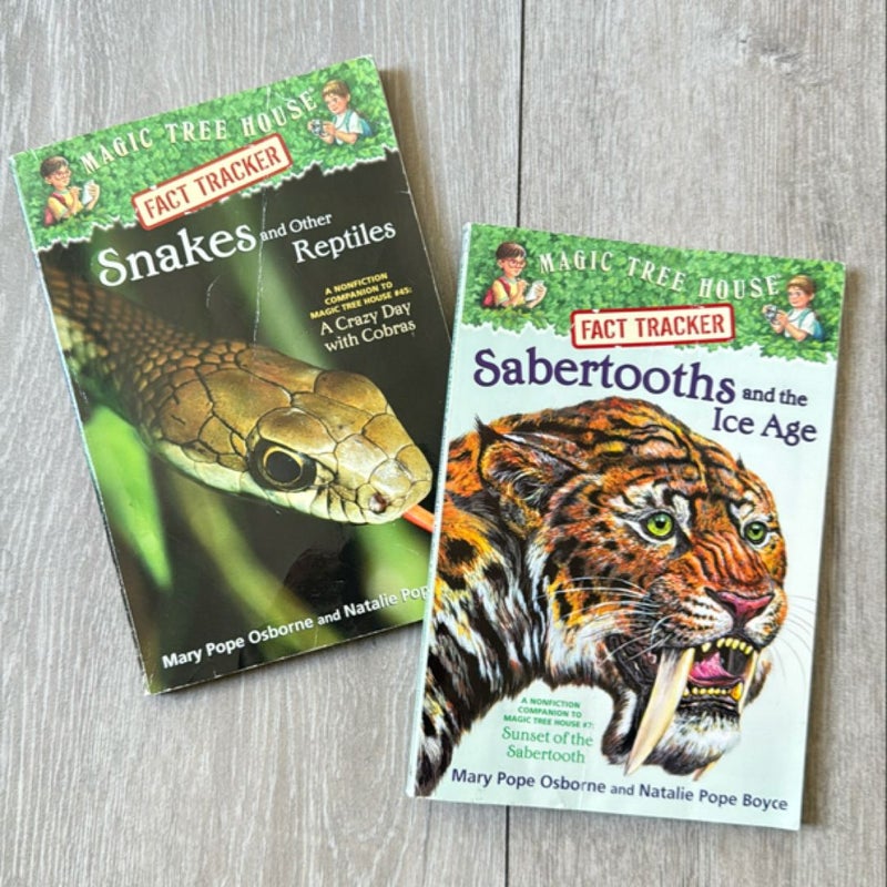 BUNDLE Sabertooths and the Ice Age and Snakes and other reptiles 