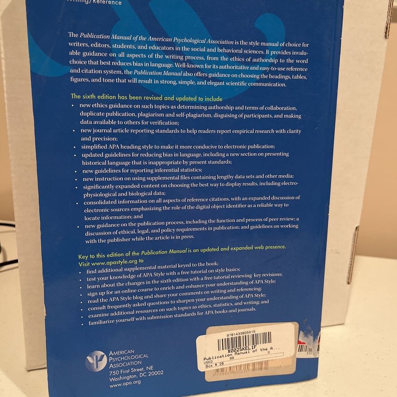 Publication Manual of the American Psychological Association