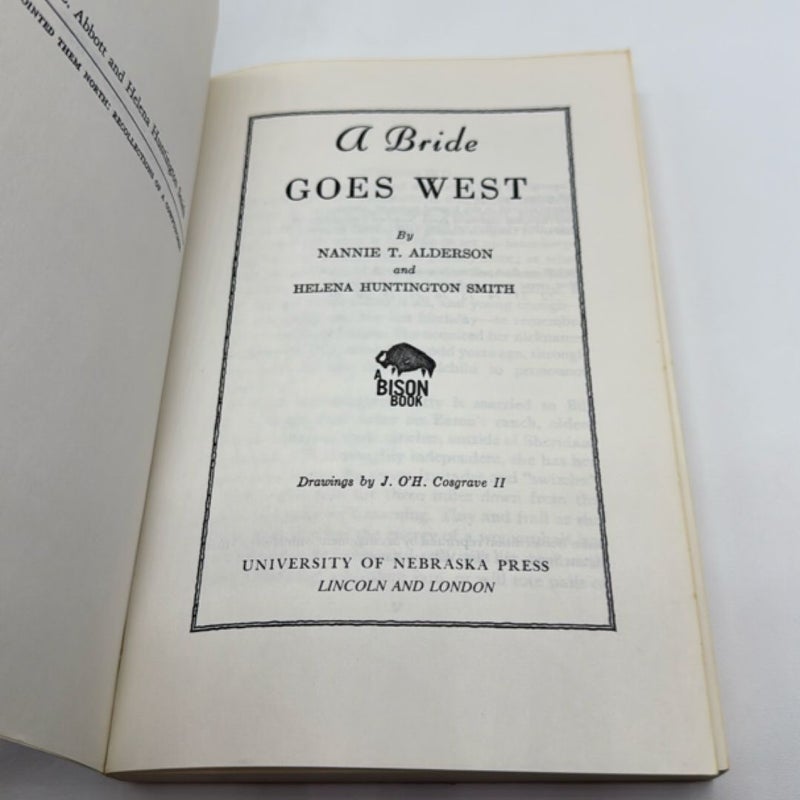 A Bride Goes West