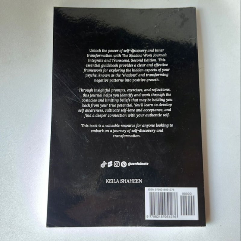 The Shadow Work Journal 2nd Edition: a Guide to Integrate and Transcend Your Shadows