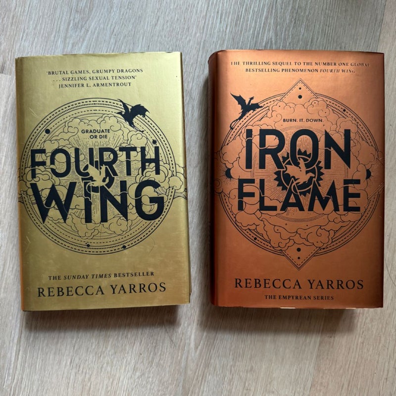 Waterstones Fourth Wing and Iron Flame